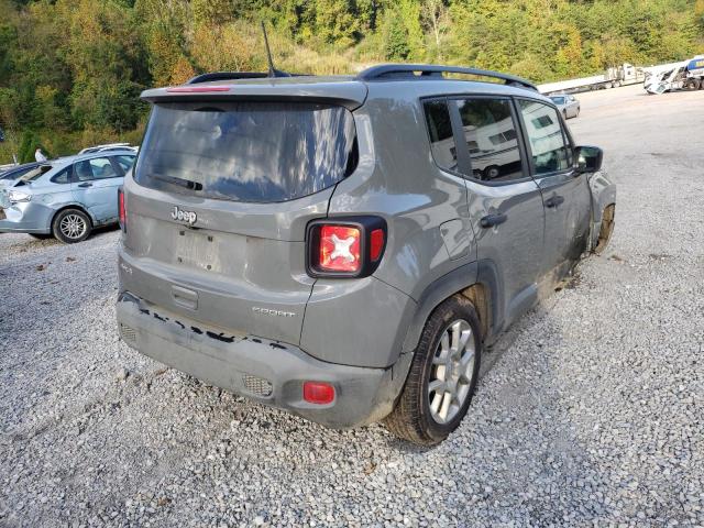 ZACNJDAB7MPM49909 - 2021 JEEP RENEGADE SPORT Մոխրագույն լուսանկար 4
