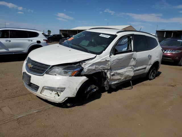 1GNKVFKD0DJ110289 - 2013 CHEVROLET TRAVERSE LS WHITE photo 1