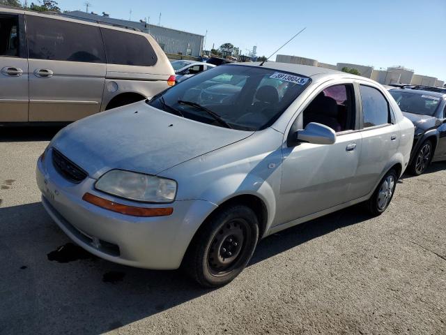 KL1TD52625B474745 - 2005 CHEVROLET AVEO BASE SILVER photo 1