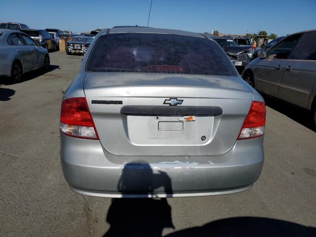 KL1TD52625B474745 - 2005 CHEVROLET AVEO BASE SILVER photo 6