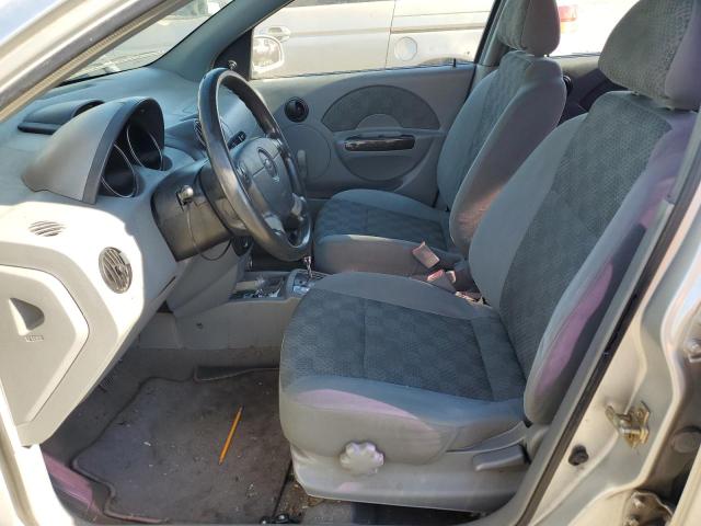 KL1TD52625B474745 - 2005 CHEVROLET AVEO BASE Gümüş foto 7