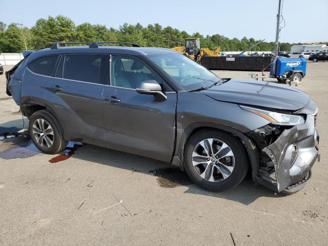 5TDGZRBH7LS508057 - 2020 TOYOTA HIGHLANDER XLE GRAY photo 4