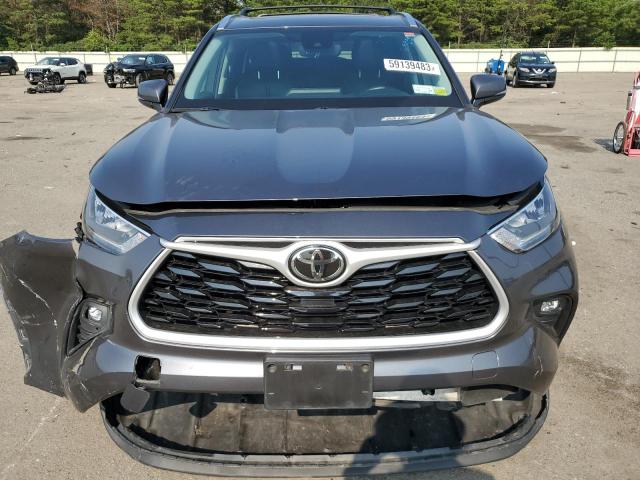 5TDGZRBH7LS508057 - 2020 TOYOTA HIGHLANDER XLE GRAY photo 5