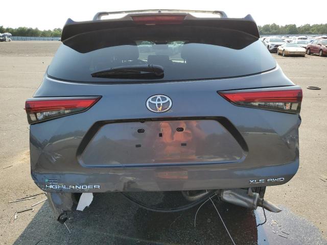 5TDGZRBH7LS508057 - 2020 TOYOTA HIGHLANDER XLE GRAY photo 6