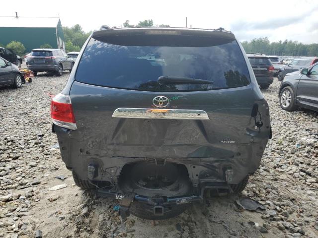 5TDBK3EH0DS225458 - 2013 TOYOTA HIGHLANDER BASE GRAY photo 6