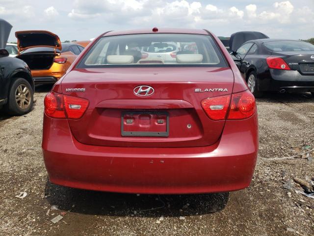 KMHDU46DX7U264428 - 2007 HYUNDAI ELANTRA GLS RED photo 6