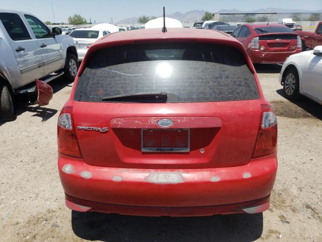 KNAFE161365209520 - 2006 KIA SPECTRA5 RED photo 6