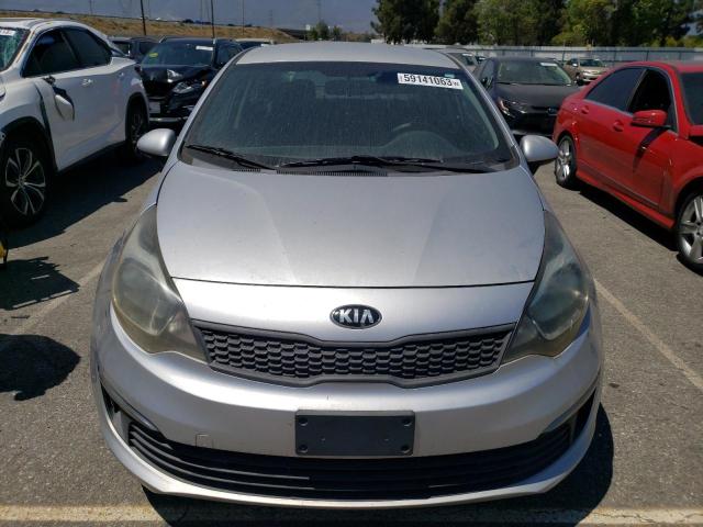 KNADM4A33G6598482 - 2016 KIA RIO LX SILVER photo 5