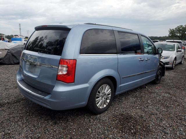 2C4RC1CG6CR376726 - 2012 CHRYSLER TOWN & COU TOURING L BLUE photo 3