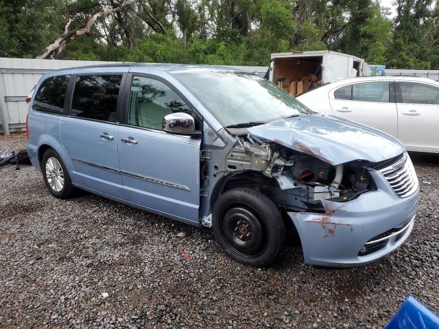 2C4RC1CG6CR376726 - 2012 CHRYSLER TOWN & COU TOURING L BLUE photo 4