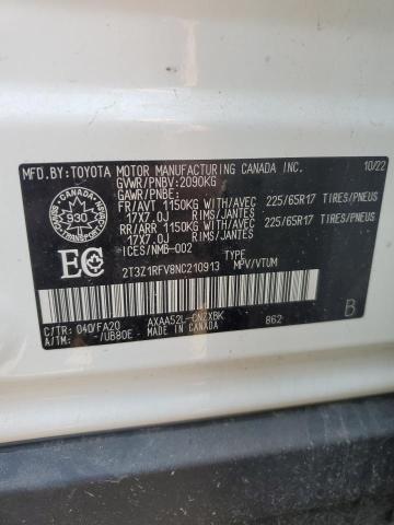2T3Z1RFV8NC210913 - 2022 TOYOTA RAV4 LE WHITE photo 14