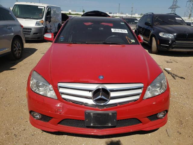 WDDGF81X68F090017 - 2008 MERCEDES-BENZ C 300 4MATIC RED photo 5