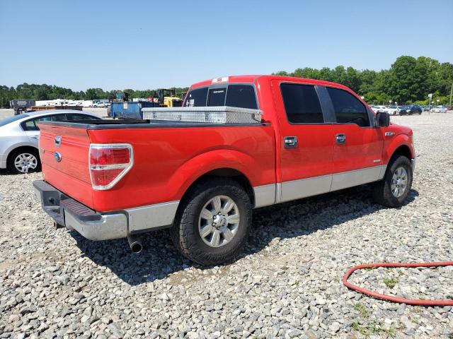 1FTFW1CT1BFA91977 - 2011 FORD F150 SUPERCREW RED photo 3