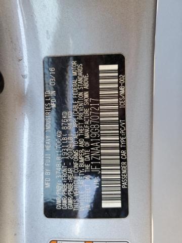 JF1ZNAA19G8707217 - 2016 TOYOTA SCION FR-S ვერცხლისფერი ფოტო 12
