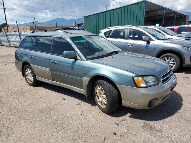 4S3BH806X17645218 - 2001 SUBARU LEGACY OUTBACK H6 3.0 LL BEAN GREEN photo 4