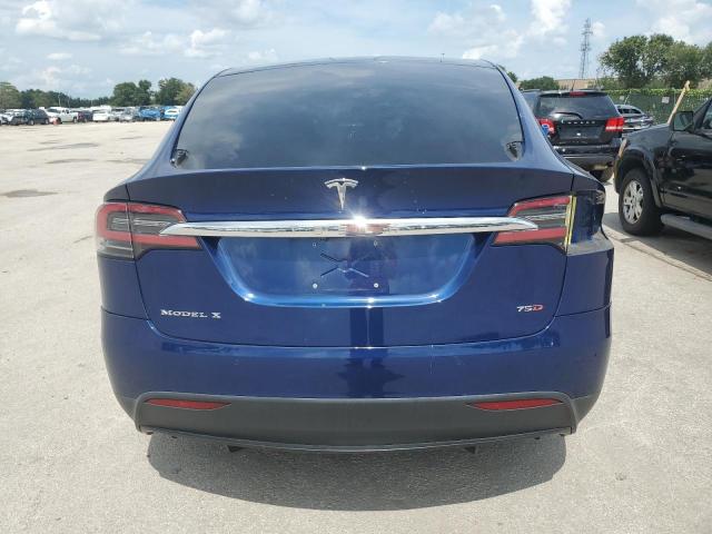 5YJXCBE22HF077428 - 2017 TESLA MODEL X BLUE photo 6