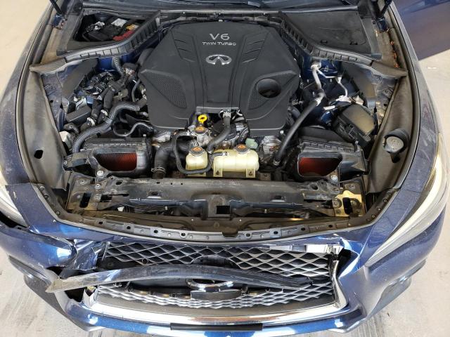 JN1EV7ARXKM591482 - 2019 INFINITI Q50 LUXE BLUE photo 11