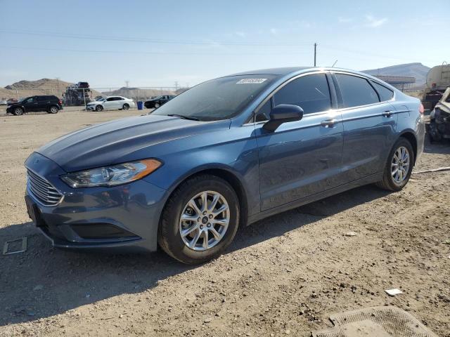 3FA6P0G71JR285582 - 2018 FORD FUSION S BLUE photo 1