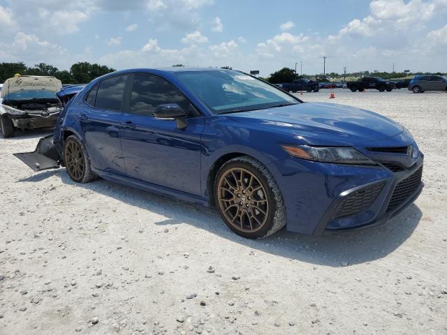 4T1G11AK3PU079311 - 2023 TOYOTA CAMRY SE NIGHT SHADE BLUE photo 4