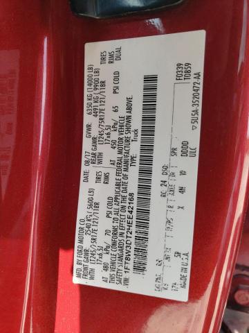 1FT8W3DT2HEE42168 - 2017 FORD F350 SUPER DUTY RED photo 12