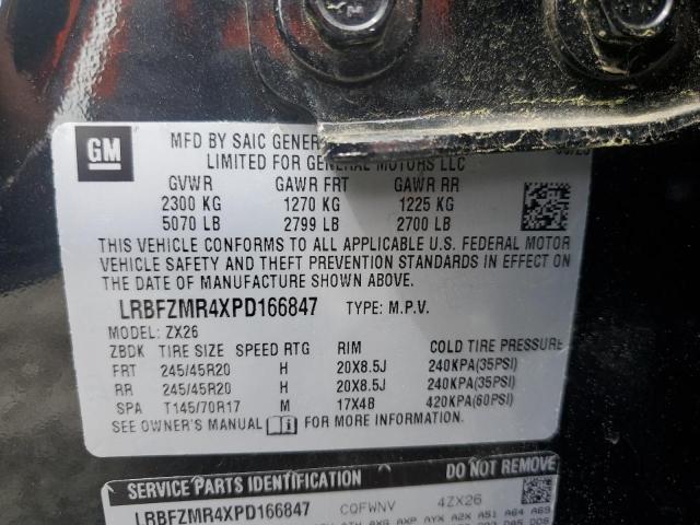 LRBFZMR4XPD166847 - 2023 BUICK ENVISION PREFERRED BLACK photo 13