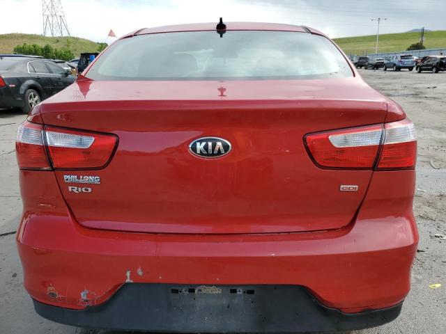 KNADM4A3XH6026424 - 2017 KIA RIO LX RED photo 6