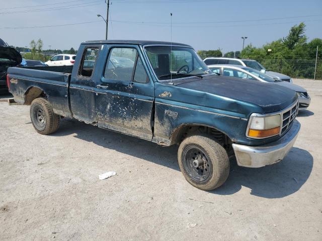 1FTEX14H6SKA53347 - 1995 FORD F150 BLUE photo 4