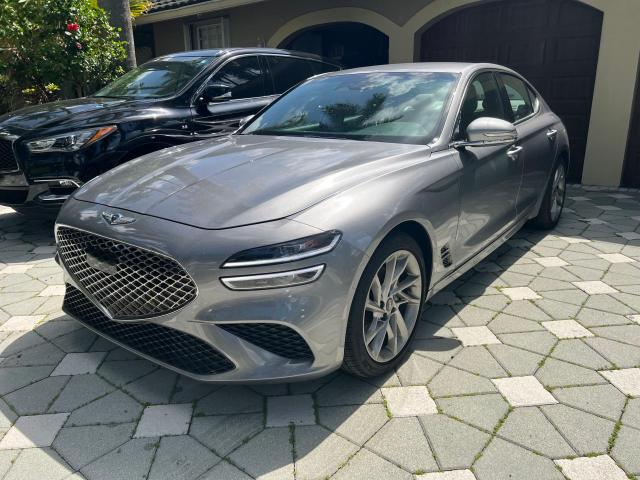 KMTG34TA9NU092986 - 2022 GENESIS G70 BASE GRAY photo 2