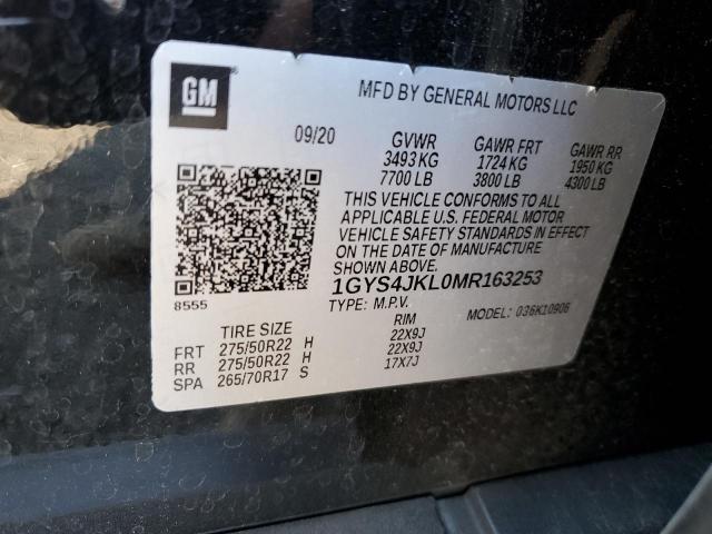 1GYS4JKL0MR163253 - 2021 CADILLAC ESCALADE ESV LUXURY 黑色 照片 13