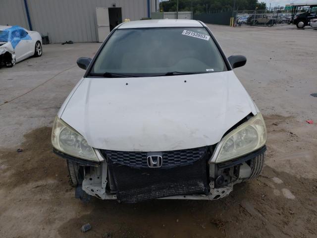 1HGEM22154L078999 - 2004 HONDA CIVIC DX VP Weiß Foto 5