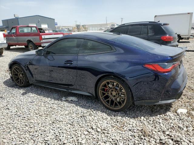 WBS33AZ08MCH02306 - 2021 BMW M4 COMPETITION BLUE photo 2