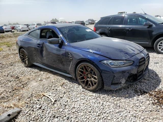 WBS33AZ08MCH02306 - 2021 BMW M4 COMPETITION BLUE photo 4