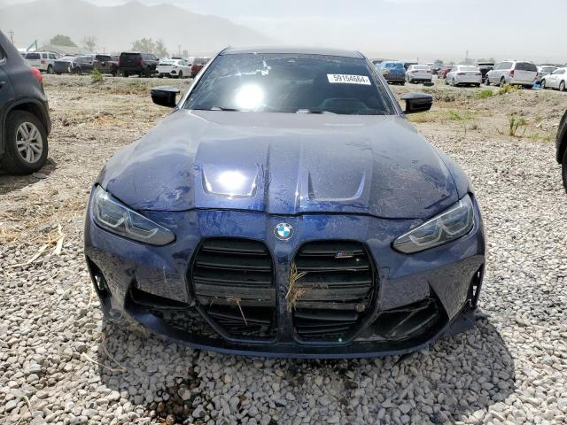 WBS33AZ08MCH02306 - 2021 BMW M4 COMPETITION BLUE photo 5