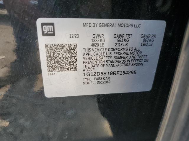 1G1ZD5ST8RF154295 - 2024 CHEVROLET MALIBU LT BLACK photo 12