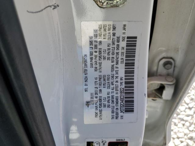 JM3TB2CA4B0316602 - 2011 MAZDA CX-9 WHITE photo 14