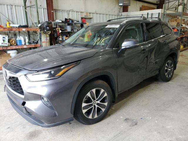 5TDGZRAH2MS523780 - 2021 TOYOTA HIGHLANDER XLE Մոխրագույն լուսանկար 1