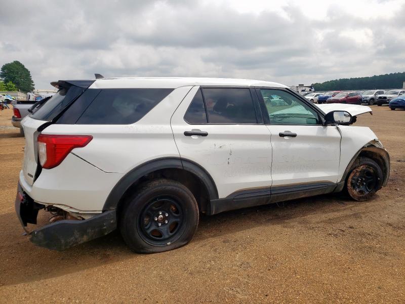 1FM5K8AW4MNA19916 - 2021 FORD EXPLORER POLICE INTERCEPTOR Սպիտակ լուսանկար 3