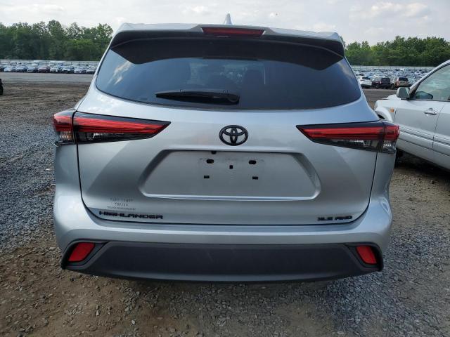 5TDGZRBH5LS055122 - 2020 TOYOTA HIGHLANDER XLE SILVER photo 6