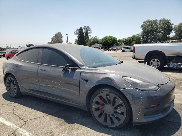 5YJ3E1ECXNF318935 - 2022 TESLA MODEL 3 灰色 照片 4