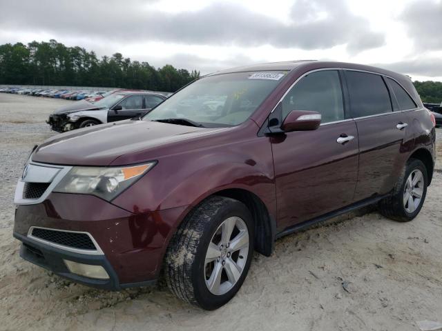 2HNYD2H25AH534028 - 2010 ACURA MDX MAROON photo 1