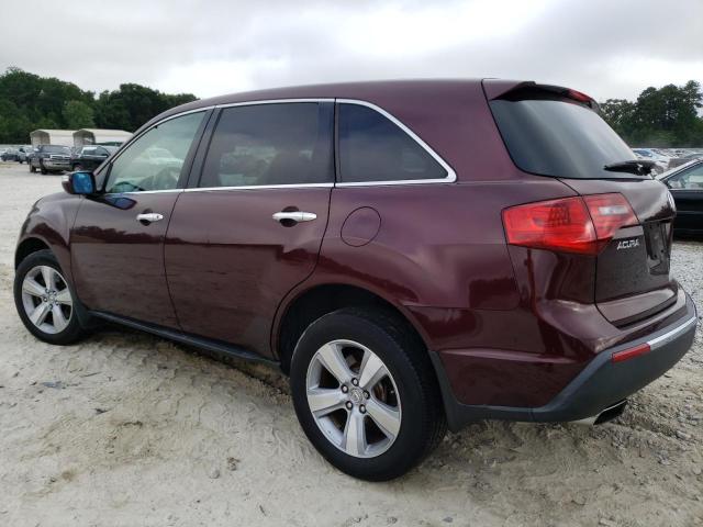 2HNYD2H25AH534028 - 2010 ACURA MDX MAROON photo 2