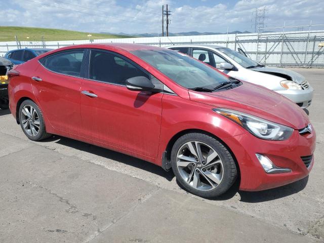 KMHDH4AEXFU347554 - 2015 HYUNDAI ELANTRA SE RED photo 4