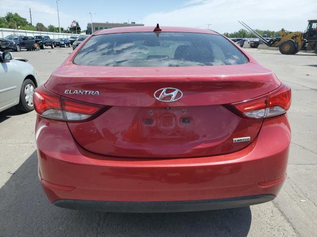 KMHDH4AEXFU347554 - 2015 HYUNDAI ELANTRA SE RED photo 6