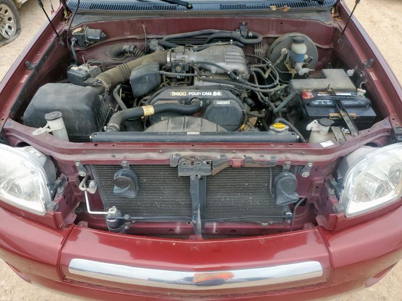5TBRN34174S446719 - 2004 TOYOTA TUNDRA ACCESS CAB SR5 BURGUNDY photo 11