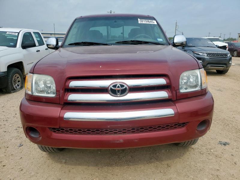 5TBRN34174S446719 - 2004 TOYOTA TUNDRA ACCESS CAB SR5 BURGUNDY photo 5