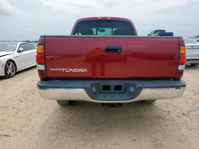 5TBRN34174S446719 - 2004 TOYOTA TUNDRA ACCESS CAB SR5 BURGUNDY photo 6
