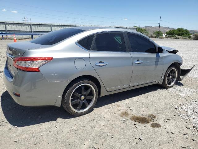 3N1AB7AP0EL682491 - 2014 NISSAN SENTRA S SILVER photo 3