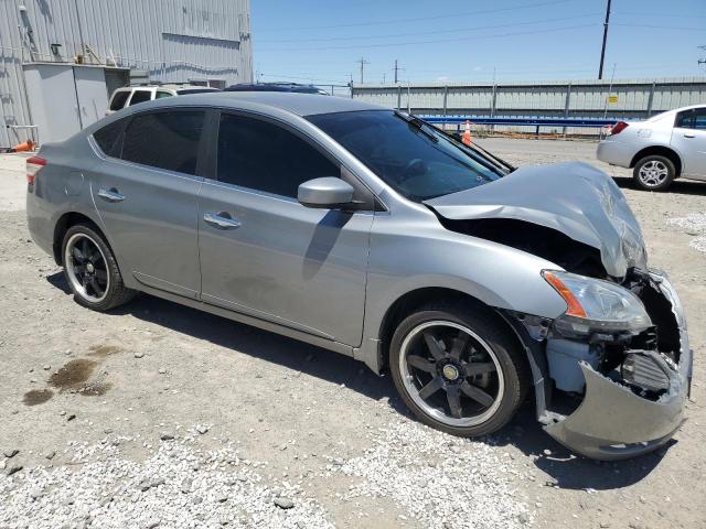 3N1AB7AP0EL682491 - 2014 NISSAN SENTRA S SILVER photo 4