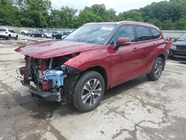 5TDGZRBH5LS005059 - 2020 TOYOTA HIGHLANDER XLE RED photo 1