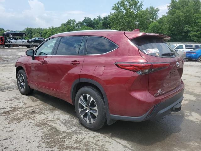 5TDGZRBH5LS005059 - 2020 TOYOTA HIGHLANDER XLE RED photo 2